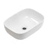 Bathroom Small Vessel Sink Above Counter White Porcelain Ceramic Oval Rectangle Bathroom Vanity Sink Bowl Lavatory Wash Basin